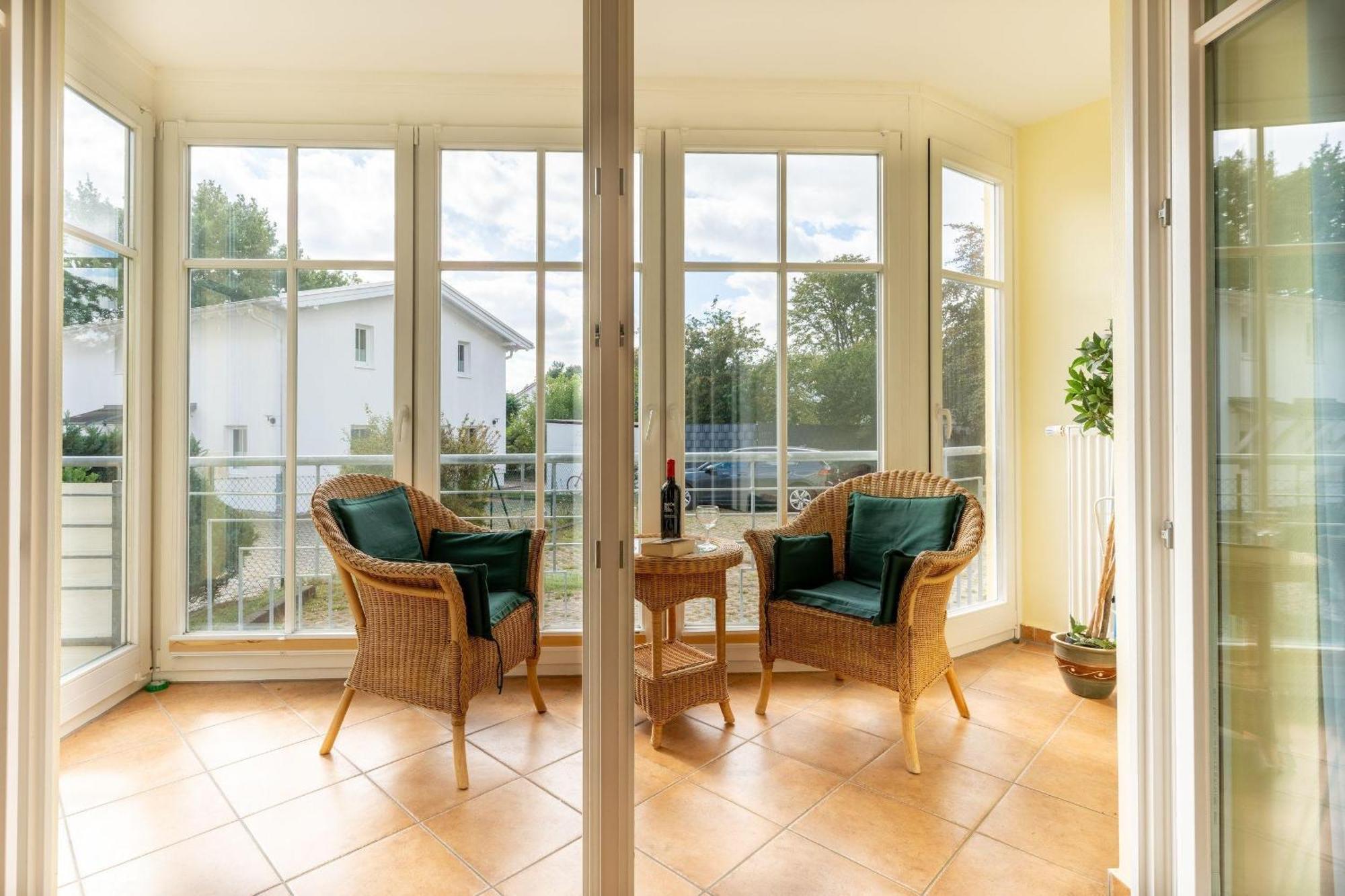 Ferienwohnung-2-kranich-villa-vogelsang-in-binz-3-raum-parkplatz-wlan-wintergarten-terrasse * Ostseebad Binz